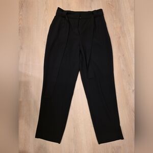Elegant Black High-waisted Women's Pants